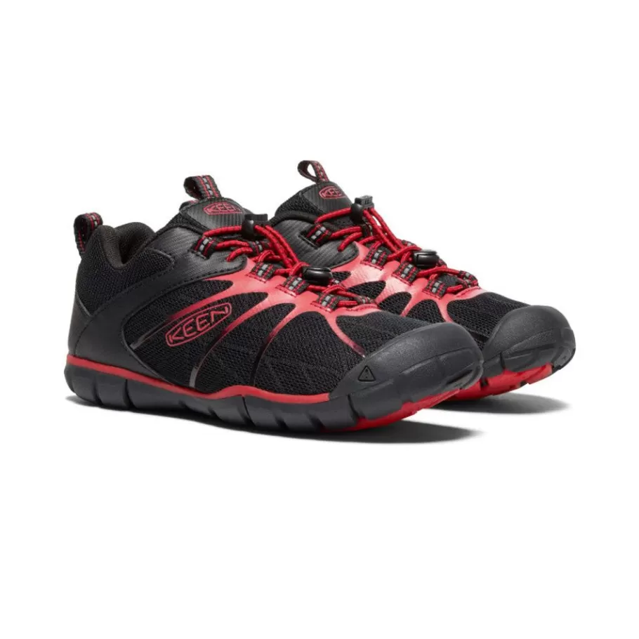 Kids KEEN Shoes-Big Kids' Chandler 2 Cnx Sneaker | Black/Red Carpet