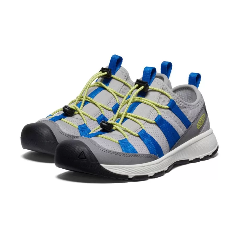 Kids KEEN Shoes-Big Kids' Motozoa Sneaker | Steel Grey/Evening Primrose