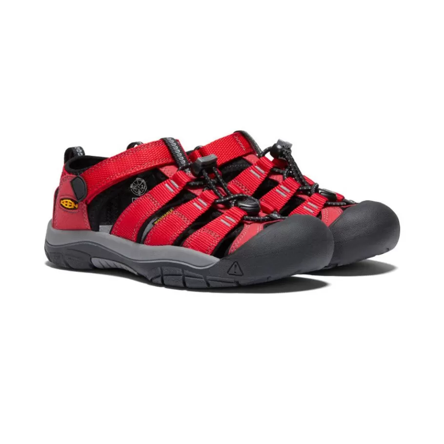 Kids KEEN Sandals-Big Kids' Newport H2 | Ribbon Red/Gargoyle