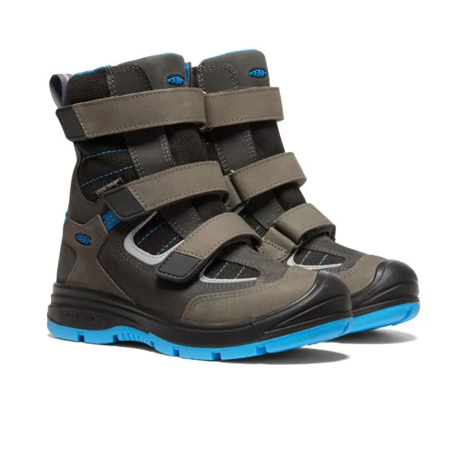 Kids KEEN Boots-Big Kids' Redwood Winter Waterproof Boot | Raven/Magnet