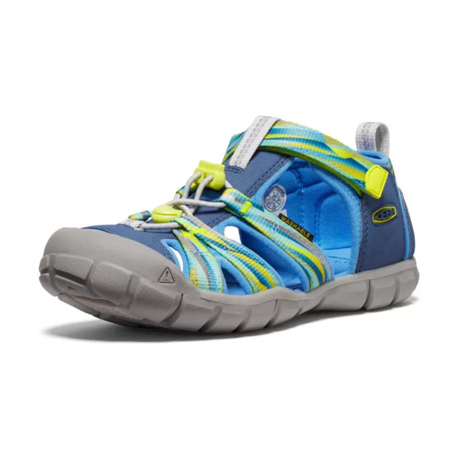 Kids KEEN Sandals-Big Kids' Seacamp Ii Cnx | Vintage Indigo/Evening Primrose