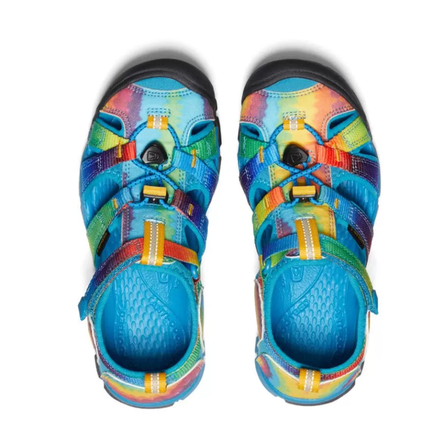 Kids KEEN Sandals-Big Kids' Seacamp Ii Cnx | Vivid Blue/Original Tie Dye