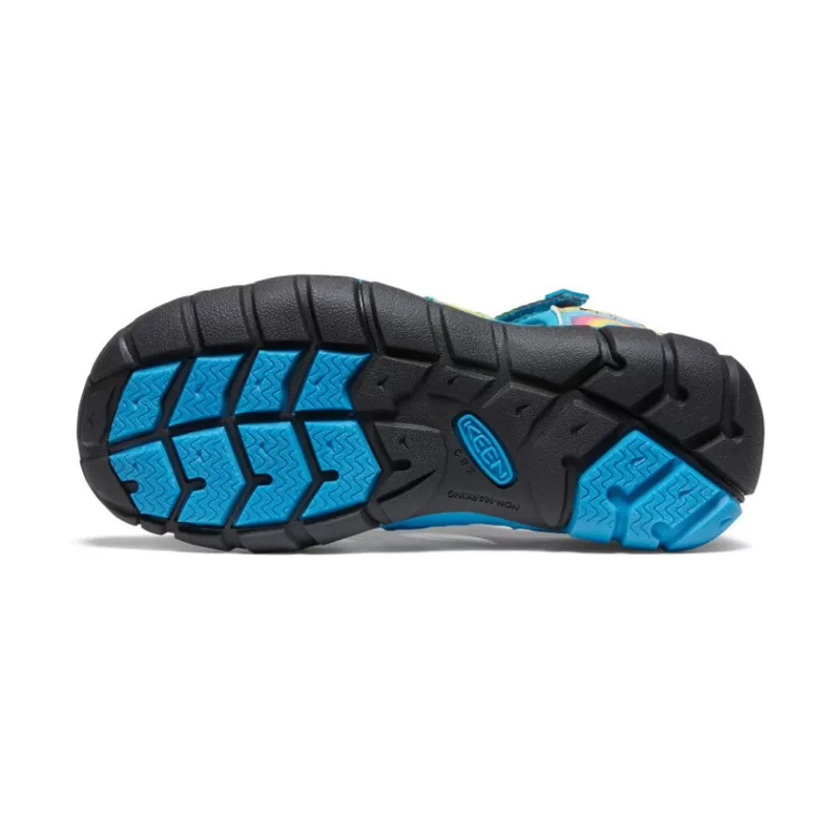 Kids KEEN Sandals-Big Kids' Seacamp Ii Cnx | Vivid Blue/Original Tie Dye