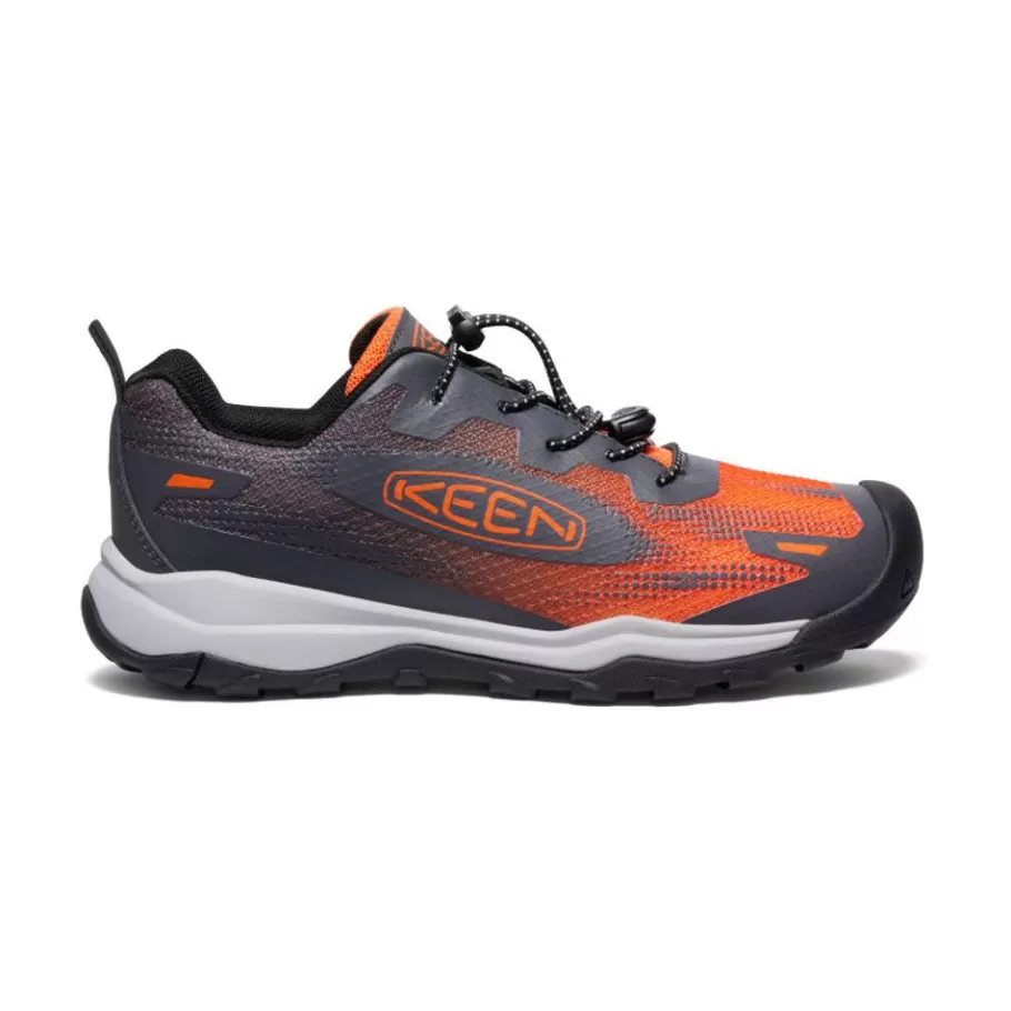 Kids KEEN Shoes-Big Kids' Wanduro Speed Hiking Shoe | Magnet/Scarlet Ibis