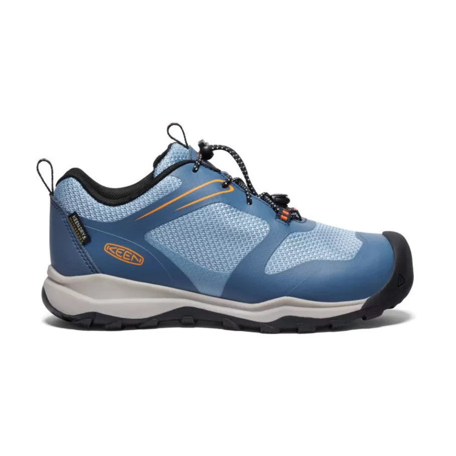Kids KEEN Shoes-Big Kids' Wanduro Waterproof Shoe | Vintage Indigo/Scarlet Ibis