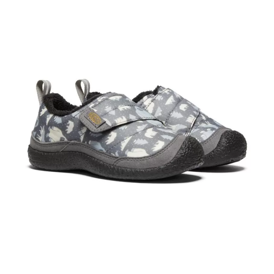 Kids KEEN Slip-Ons-Little Kids' Howser Wrap | Steel Grey/Star White