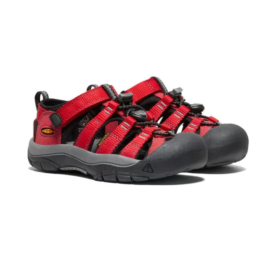 Kids KEEN Sandals-Little Kids' Newport H2 | Ribbon Red/Gargoyle