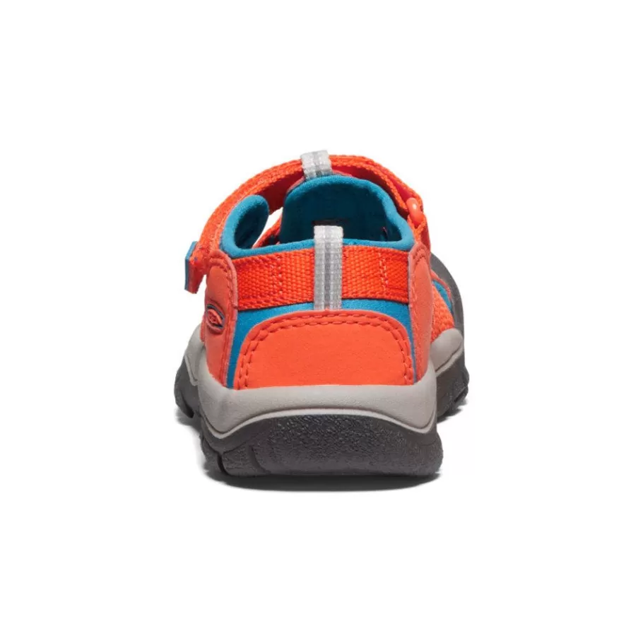 Kids KEEN Sandals-Little Kids' Newport H2 | Safety Orange/Fjord Blue