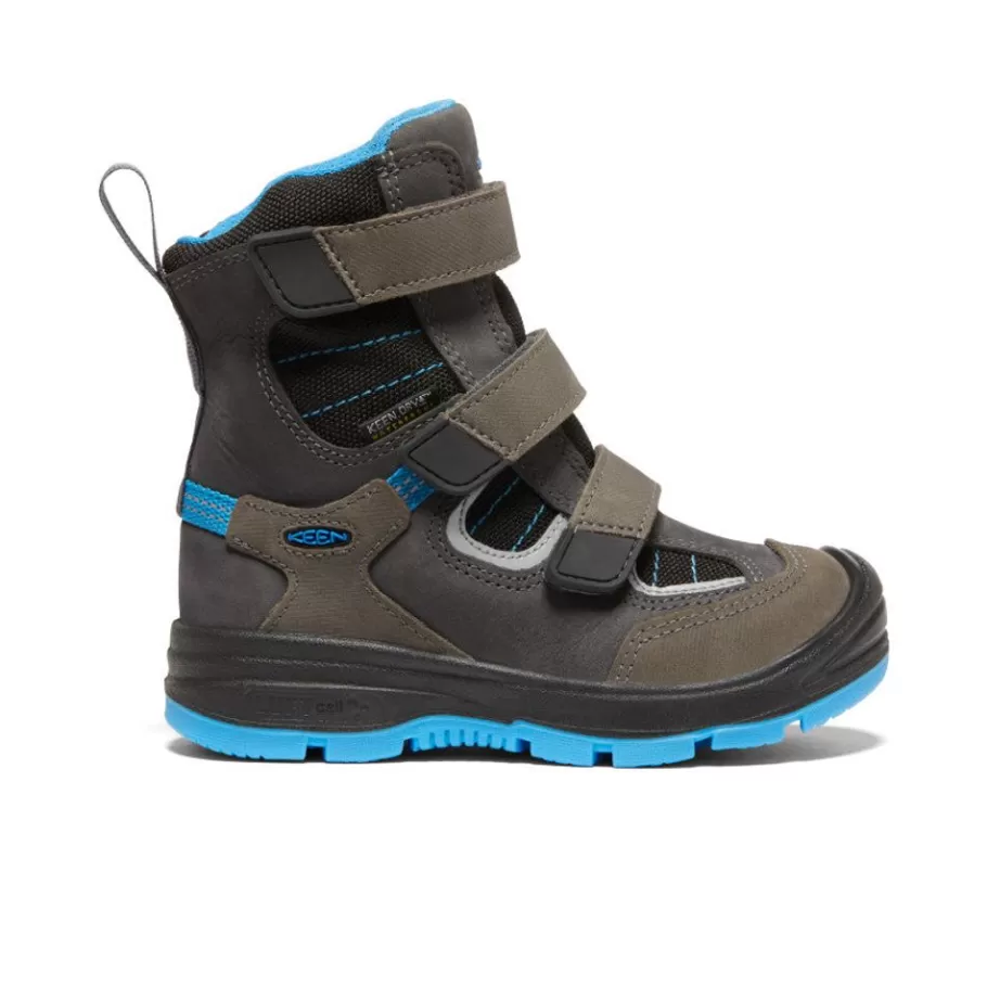 Kids KEEN Boots-Little Kids' Redwood Winter Waterproof Boot | Raven/Magnet