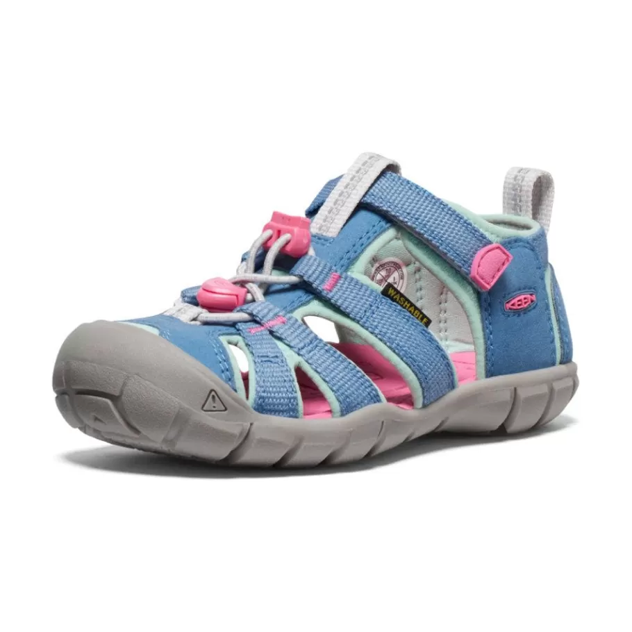 Kids KEEN Sandals-Little Kids' Seacamp Ii Cnx | Coronet Blue/Hot Pink