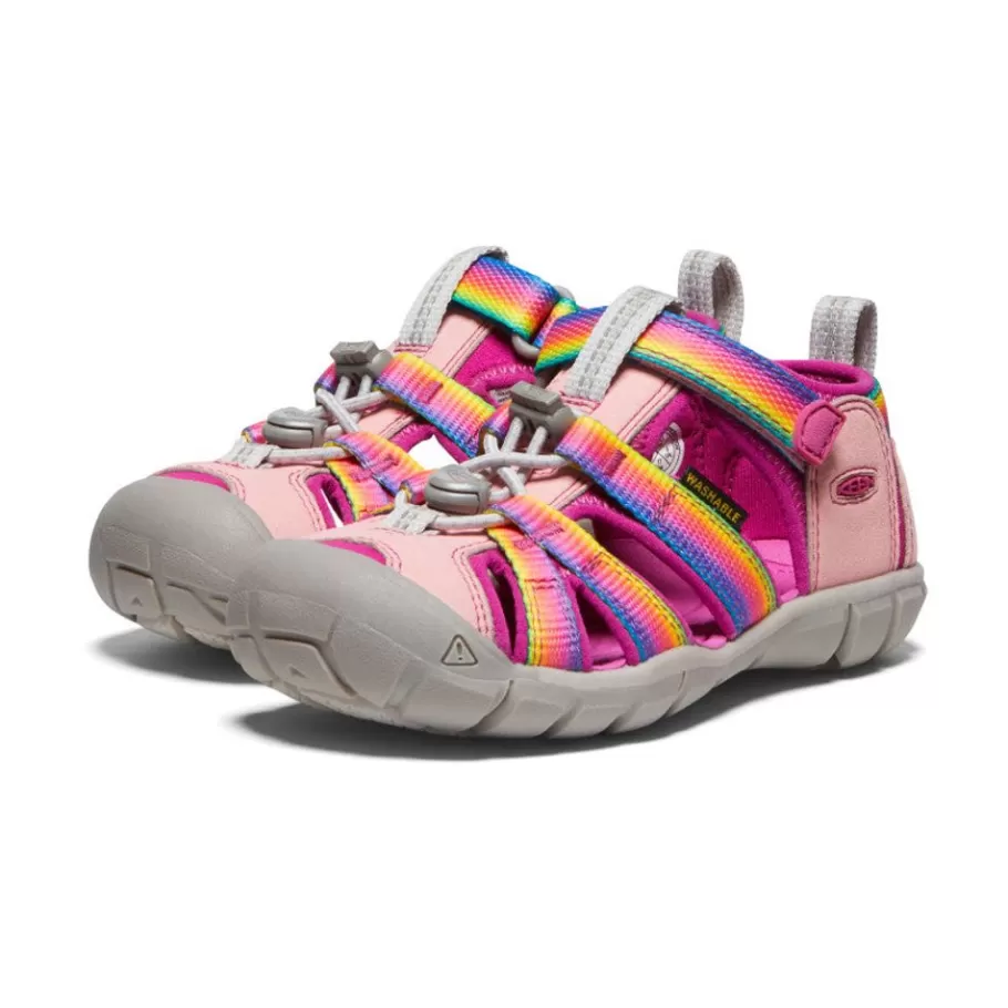 Kids KEEN Sandals-Little Kids' Seacamp Ii Cnx | Rainbow/Festival Fuchsia