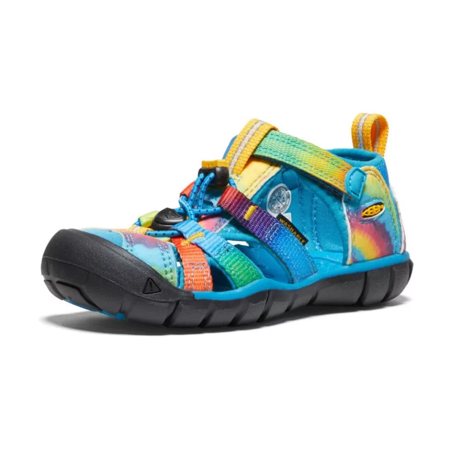 Kids KEEN Sandals-Little Kids' Seacamp Ii Cnx | Vivid Blue/Original Tie Dye