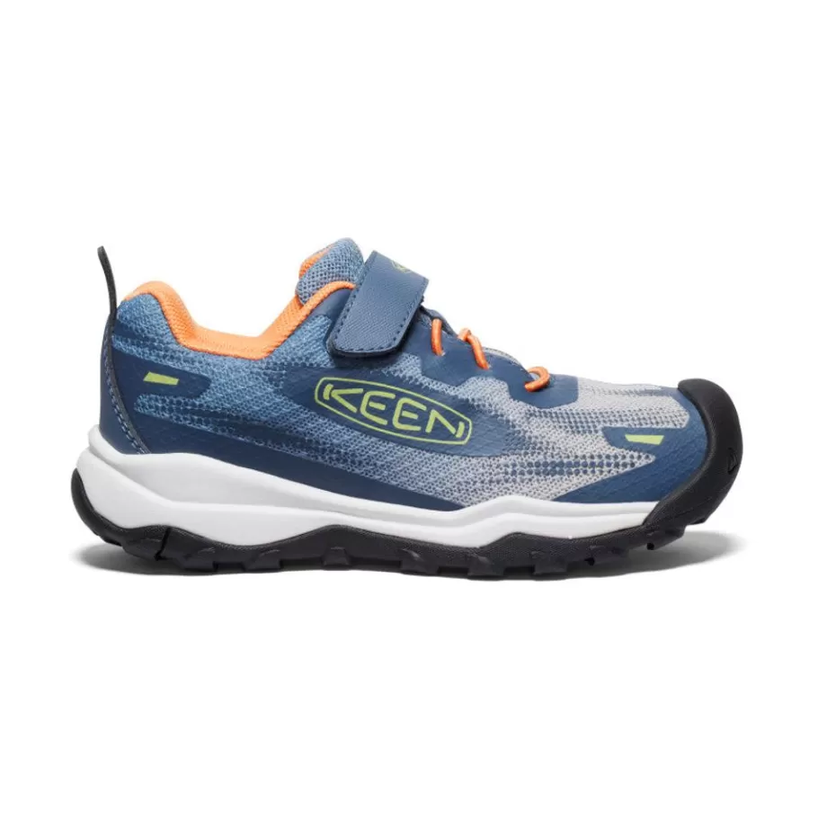 Kids KEEN Shoes-Little Kids' Wanduro Speed Hiking Shoe | Vintage Indigo/Tangerine