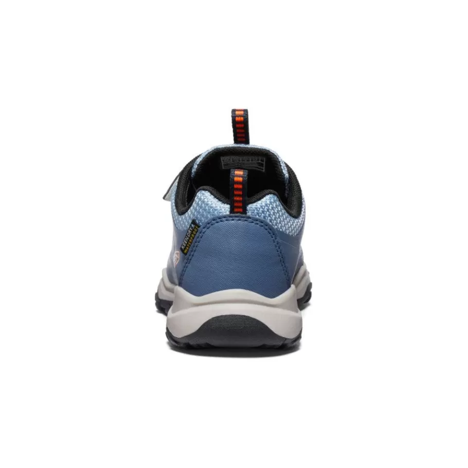 Kids KEEN Shoes-Little Kids' Wanduro Waterproof Shoe | Vintage Indigo/Scarlet Ibis