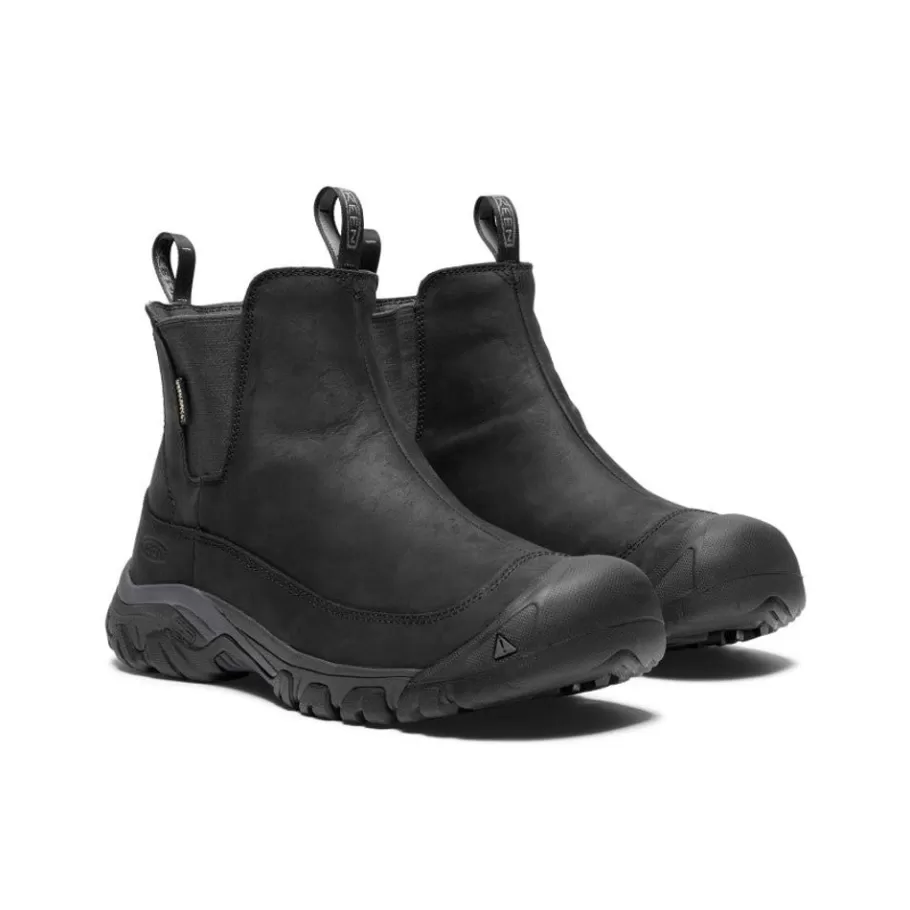 Men KEEN Slip-Ons-Men'S Anchorage Iii Waterproof Boot | Black/Raven