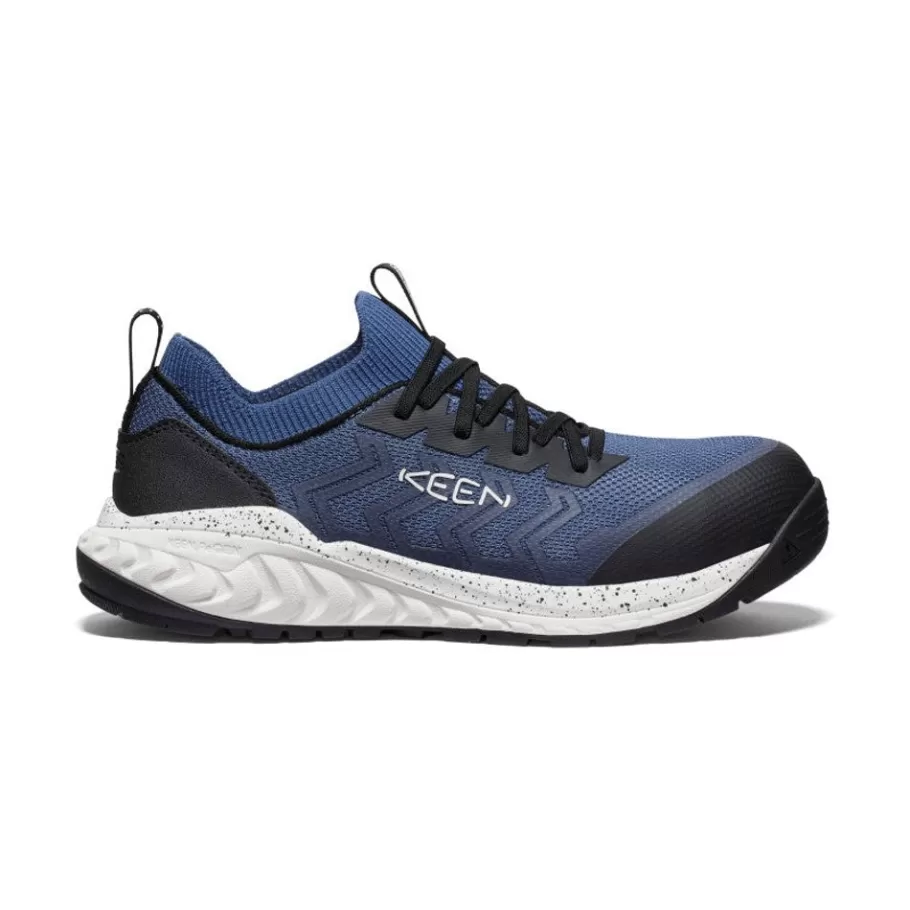 Men KEEN Work Boots & Shoes-Men'S Arvada Shift Esd Work Sneaker (Carbon-Fiber Toe) | Vintage Indigo/Black