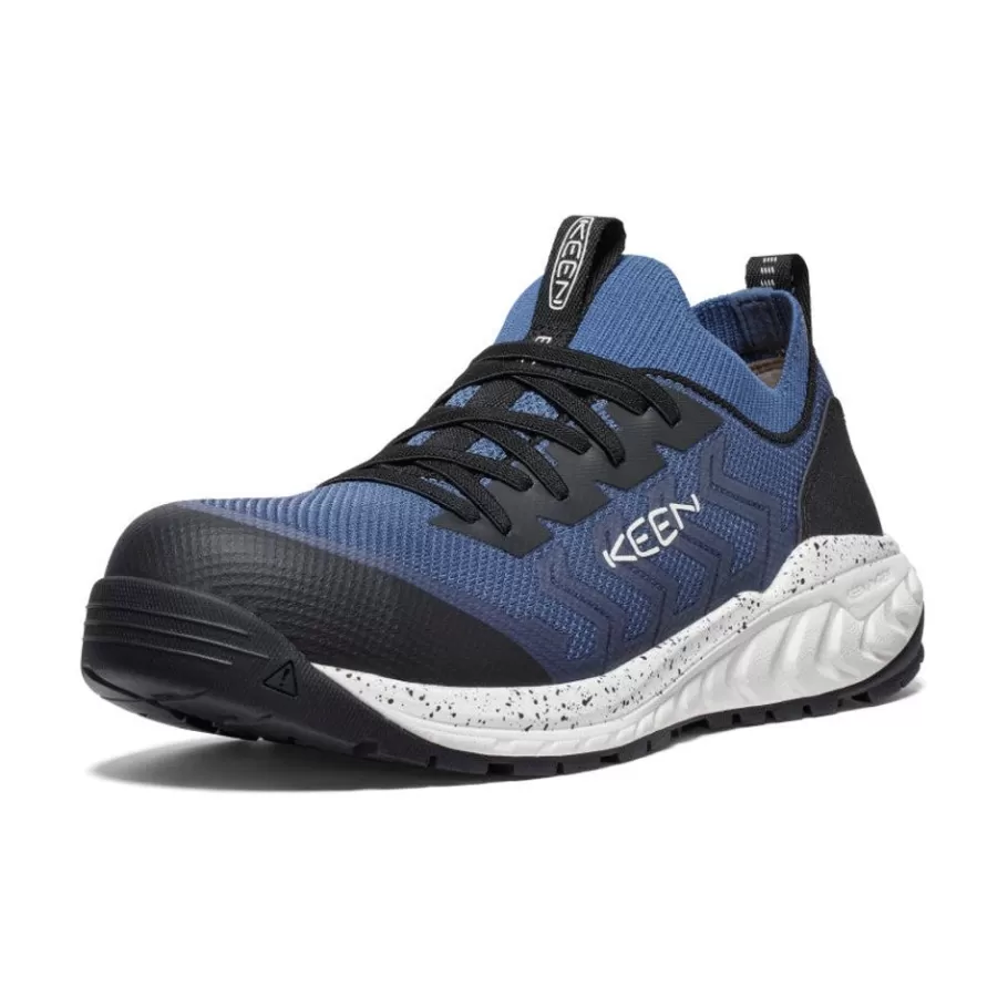 Men KEEN Work Boots & Shoes-Men'S Arvada Shift Esd Work Sneaker (Carbon-Fiber Toe) | Vintage Indigo/Black
