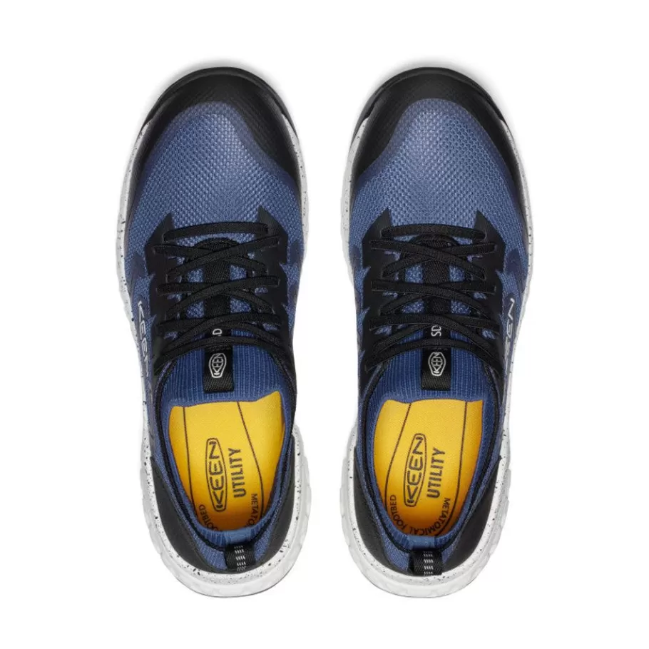 Men KEEN Work Boots & Shoes-Men'S Arvada Shift Esd Work Sneaker (Carbon-Fiber Toe) | Vintage Indigo/Black