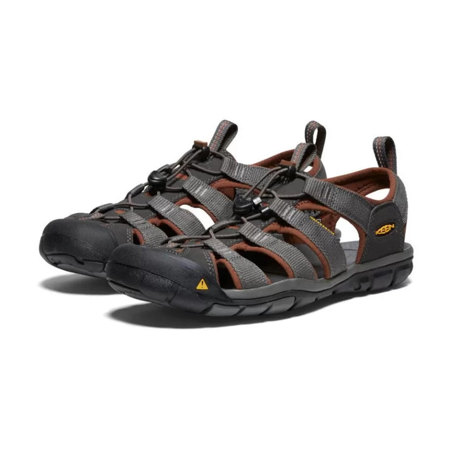 Men KEEN Sandals-Men'S Clearwater Cnx | Raven/Tortoise Shell