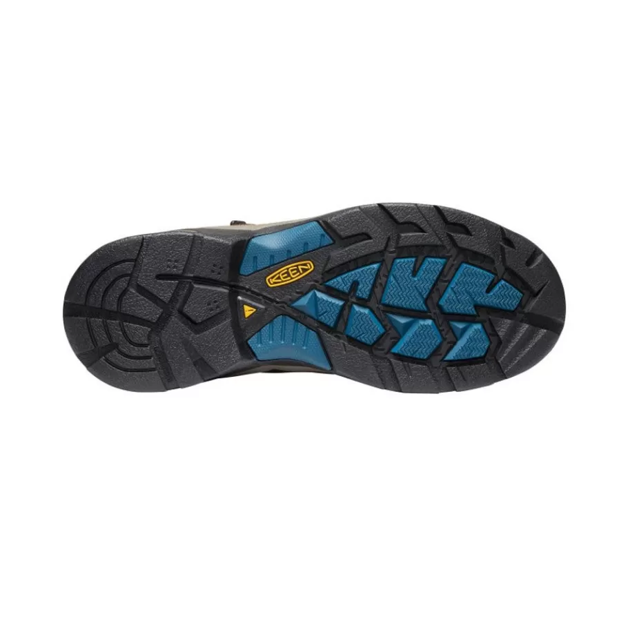 Men KEEN Work Boots & Shoes-Men'S Detroit Xt Waterproof Boot (Steel Toe) | Cascade Brown/Orion Blue
