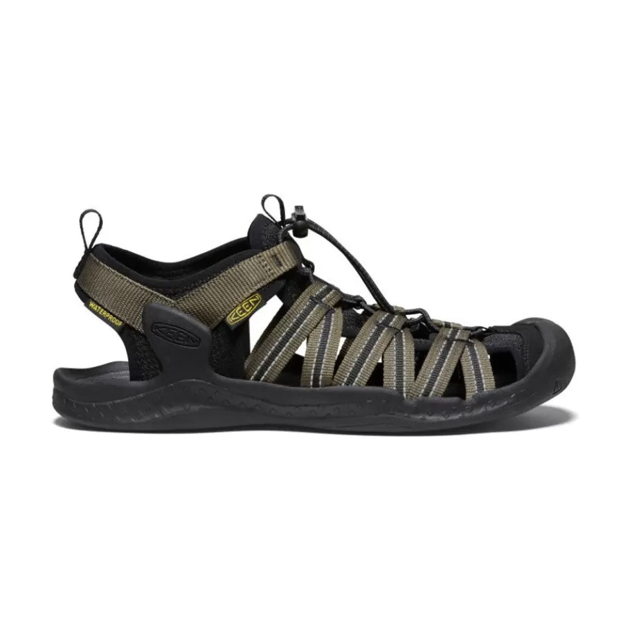 Men KEEN Sandals-Men'S Drift Creek H2 Sandal | Dark Olive/Black