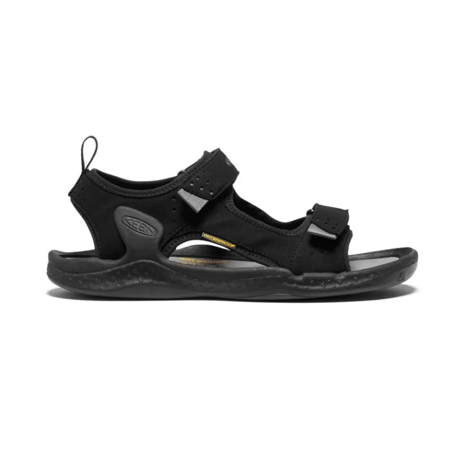 Men KEEN Sandals-Men'S Drift Creek Two-Strap Sandal | Black/Steel Grey