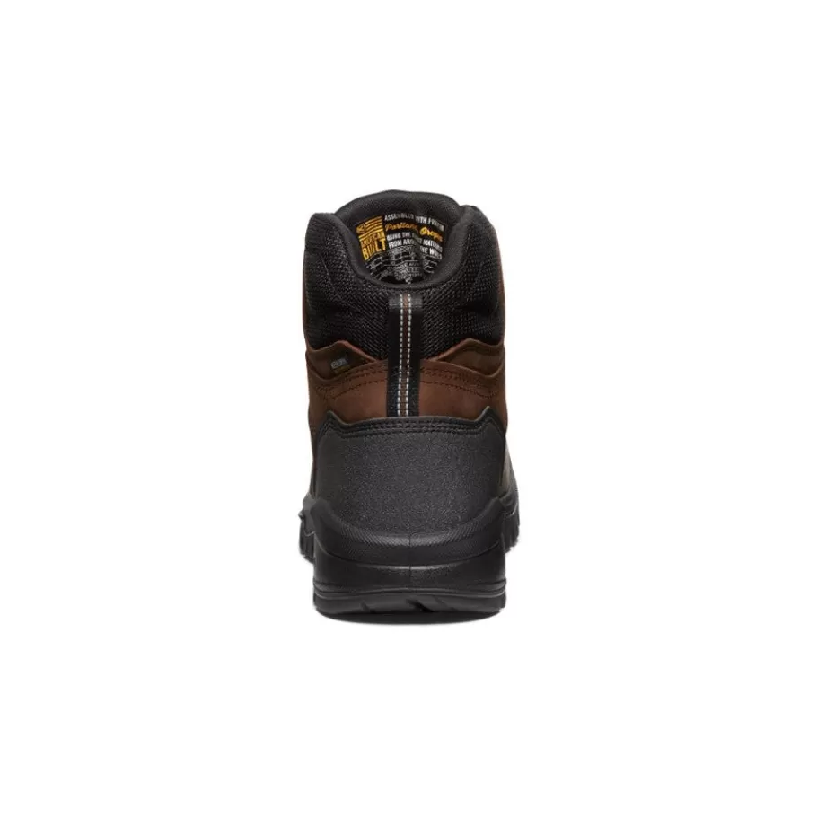 Men KEEN Work Boots & Shoes-Men'S Independence 6" Insulated Waterproof Boot (Carbon Fiber Toe) | Dark Earth/Black