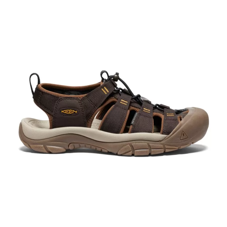 Men KEEN Sandals-Men'S Newport H2 | Java/Golden Yellow