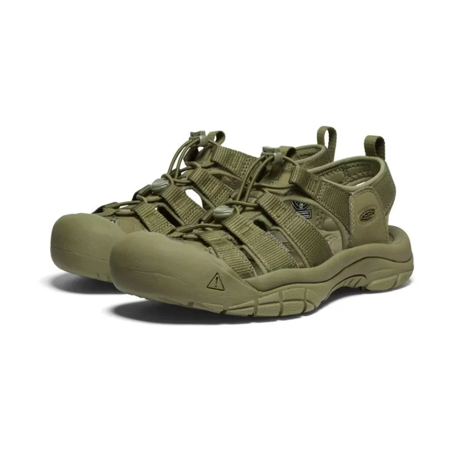 Men KEEN Sandals-Men'S Newport H2 | Monochrome/Olive Drab