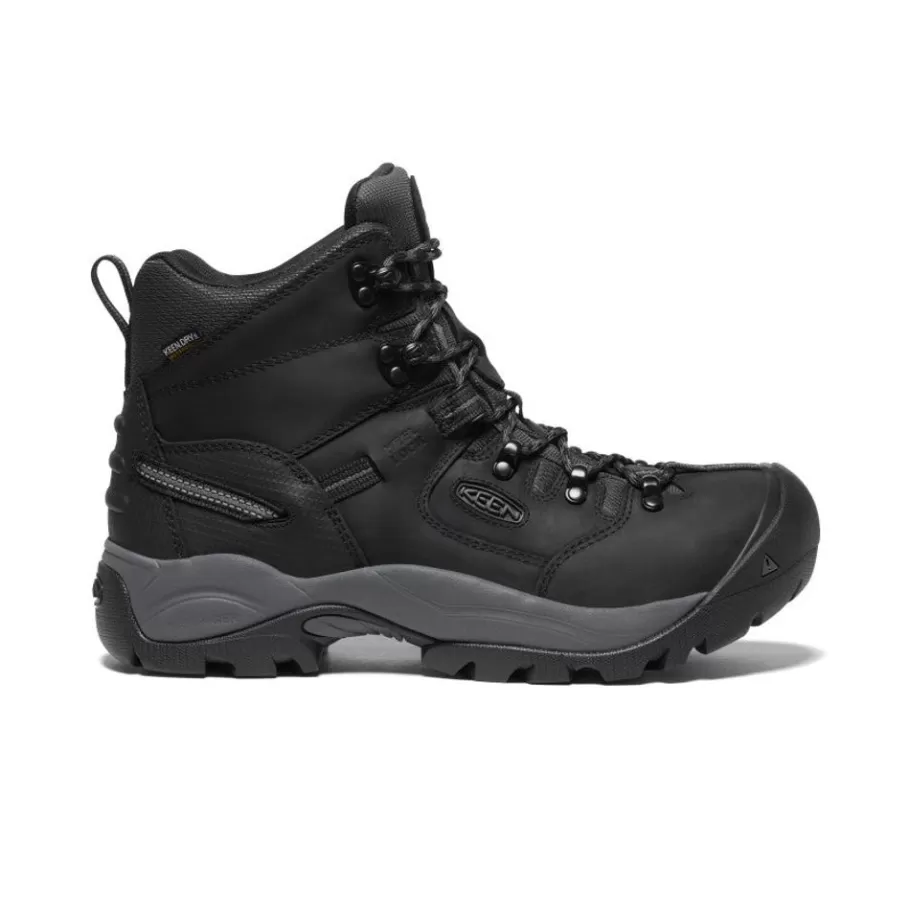 Men KEEN Work Boots & Shoes-Men'S Pittsburgh Energy 6" Waterproof Boot (Carbon Fiber Toe) | Black/Forged Iron