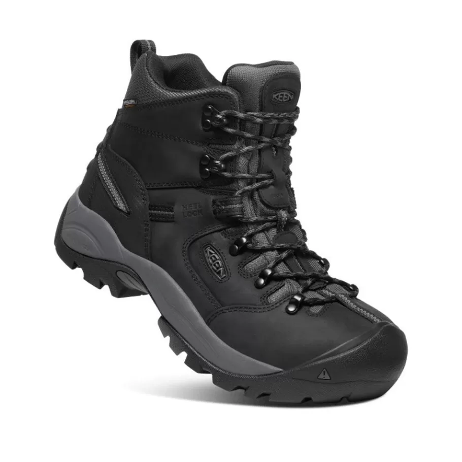 Men KEEN Work Boots & Shoes-Men'S Pittsburgh Energy 6" Waterproof Boot (Carbon Fiber Toe) | Black/Forged Iron