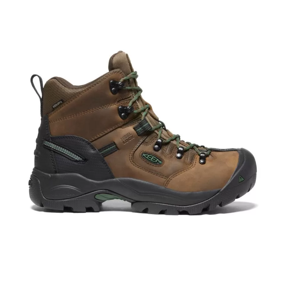 Men KEEN Work Boots & Shoes-Men'S Pittsburgh Energy 6" Waterproof Boot (Carbon Fiber Toe) | Cascade Brown/Greener Pastures