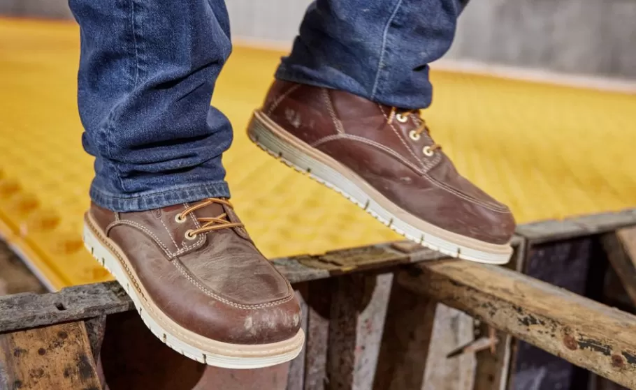 Men KEEN Work Boots & Shoes-Men'S San Jose 6" Waterproof Boot (Aluminum Toe) | Tortoise Shell/Star White