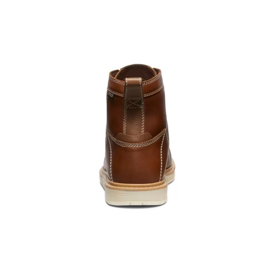Men KEEN Work Boots & Shoes-Men'S San Jose 6" Waterproof Boot (Soft Toe) | Tortoise Shell/Star White