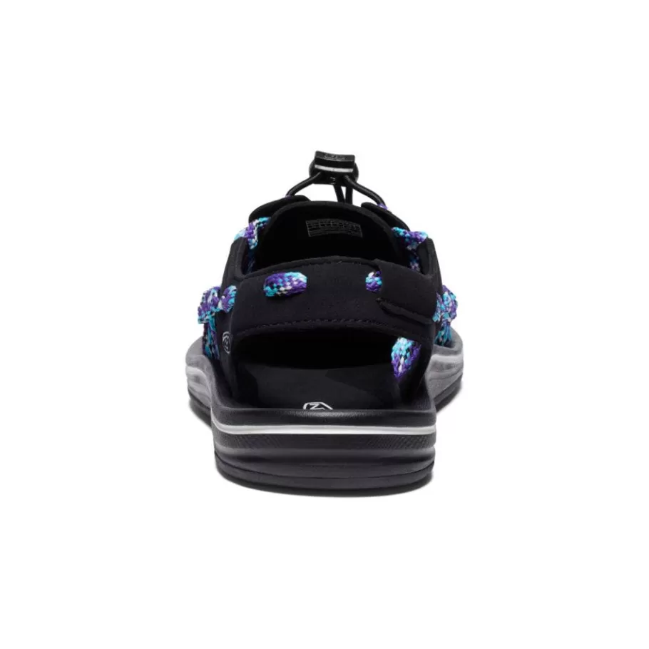 Men KEEN Sandals-Men'S Uneek Flat Cord Sneaker X Bamboo Shoots | Black/Tillandsia Purple