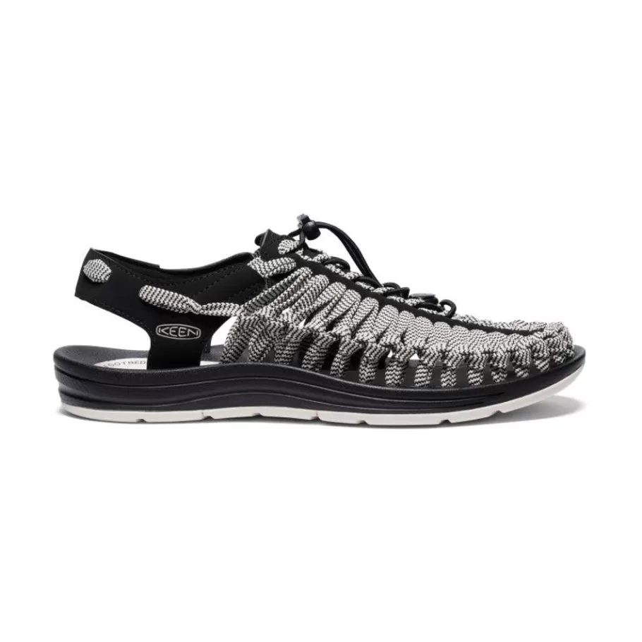 Men KEEN Sandals-Men'S Uneek Flat Cord Sneaker X Rfw | Black/Birch