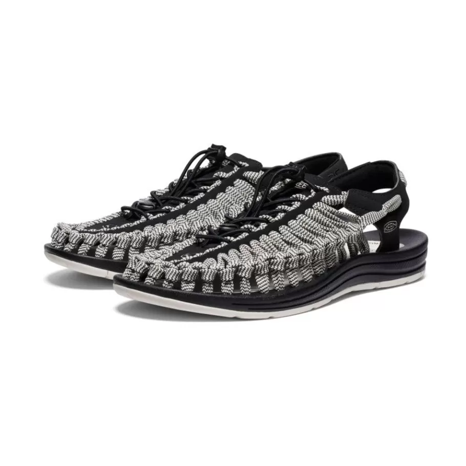 Men KEEN Sandals-Men'S Uneek Flat Cord Sneaker X Rfw | Black/Birch
