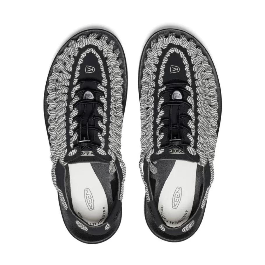 Men KEEN Sandals-Men'S Uneek Flat Cord Sneaker X Rfw | Black/Birch