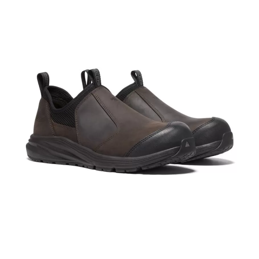 Men KEEN Work Boots & Shoes-Men'S Vista Energy+ Shift Esd (Carbon Fiber Toe) | Coffee Bean/Black