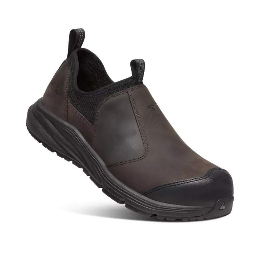 Men KEEN Work Boots & Shoes-Men'S Vista Energy+ Shift Esd (Carbon Fiber Toe) | Coffee Bean/Black