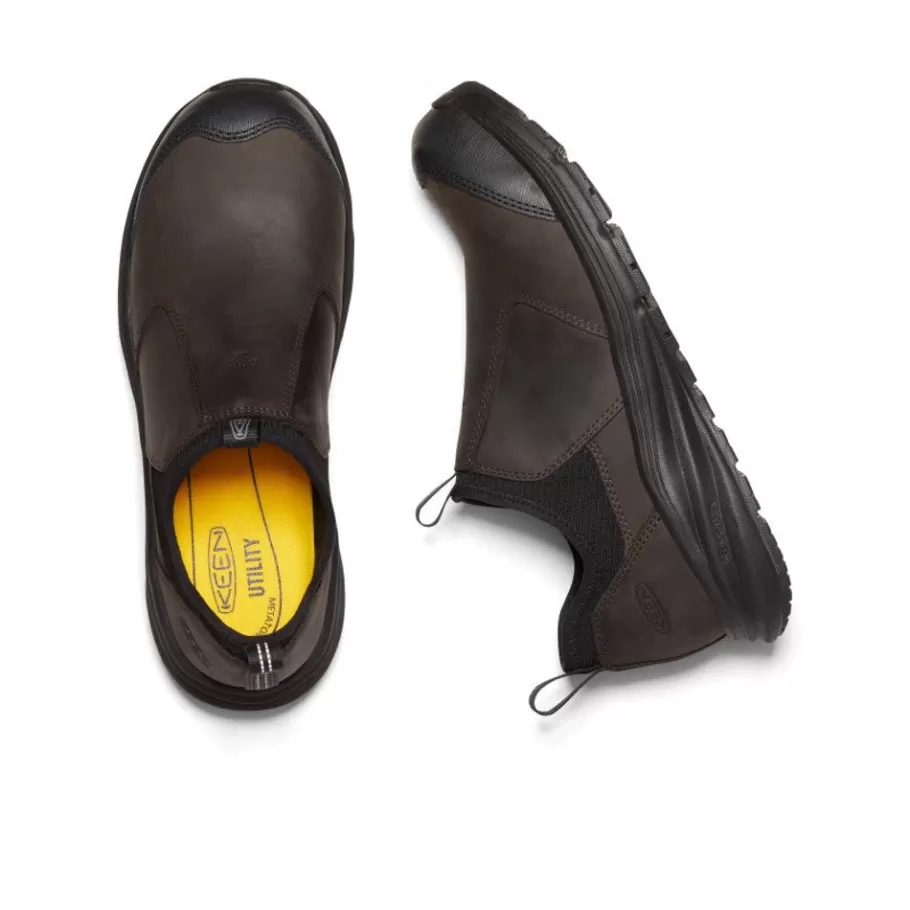 Men KEEN Work Boots & Shoes-Men'S Vista Energy+ Shift Esd (Carbon Fiber Toe) | Coffee Bean/Black