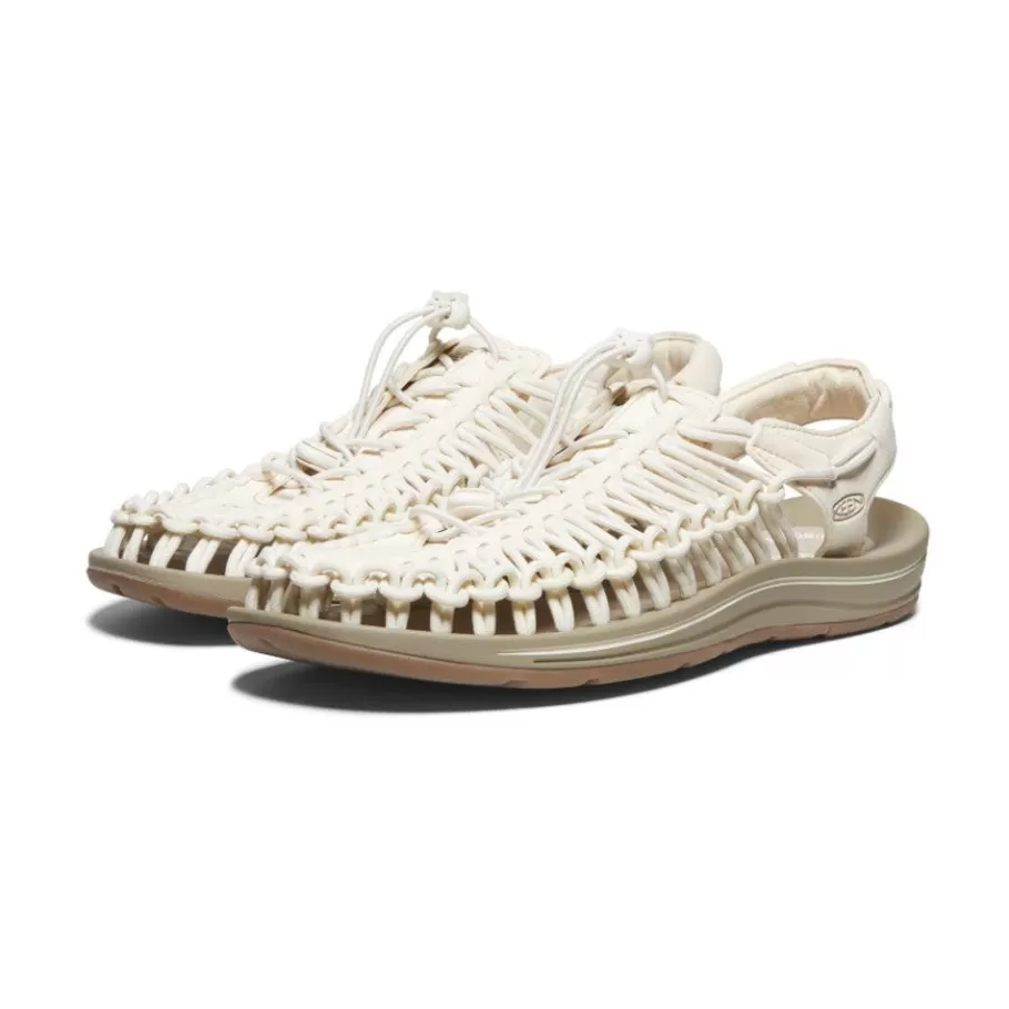 Women KEEN Shoes-Uneek Sneaker | White Cap/Cornstalk