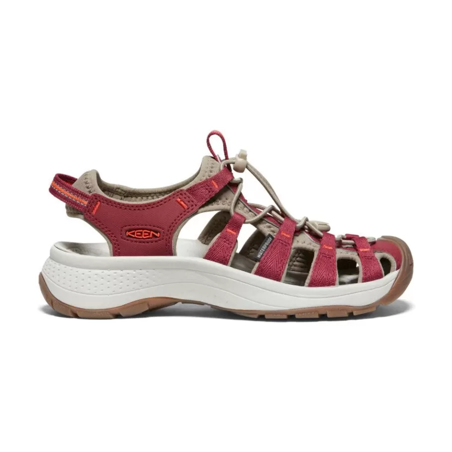 Women KEEN Sandals-Women'S Astoria West Sandal | Merlot/Scarlet Ibis