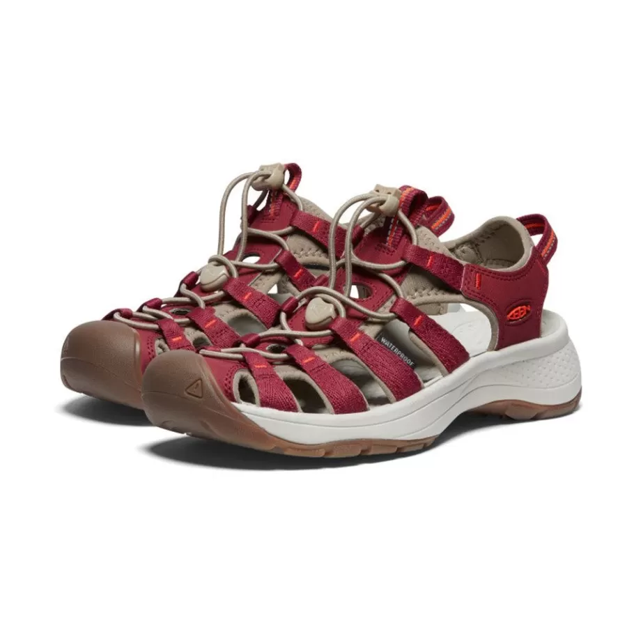 Women KEEN Sandals-Women'S Astoria West Sandal | Merlot/Scarlet Ibis