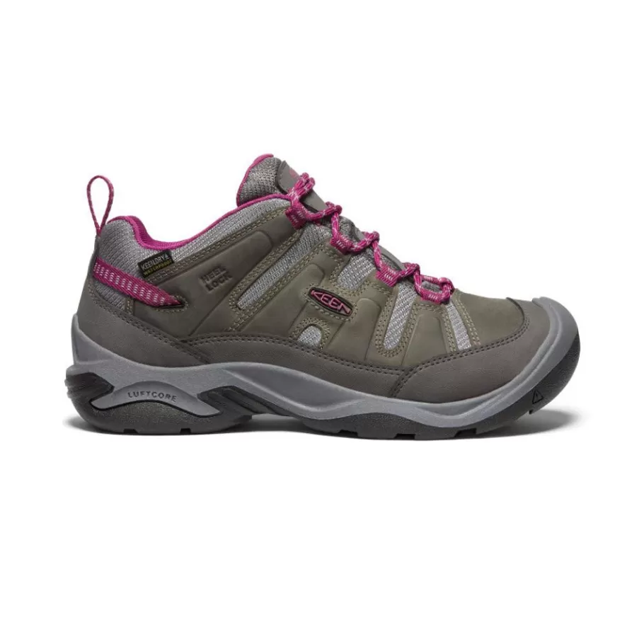 Women KEEN Shoes-Women'S Circadia Waterproof Shoe | Steel Grey/Boysenberry