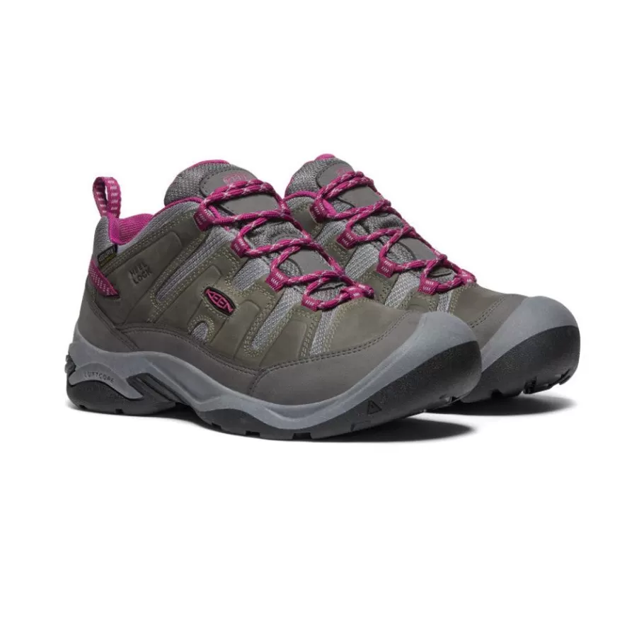 Women KEEN Shoes-Women'S Circadia Waterproof Shoe | Steel Grey/Boysenberry