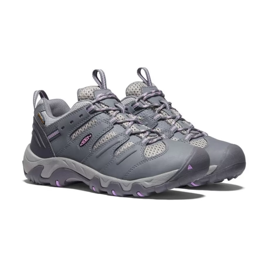 Women KEEN Shoes-Women'S Koven Waterproof Shoe | Steel Grey/African Violet