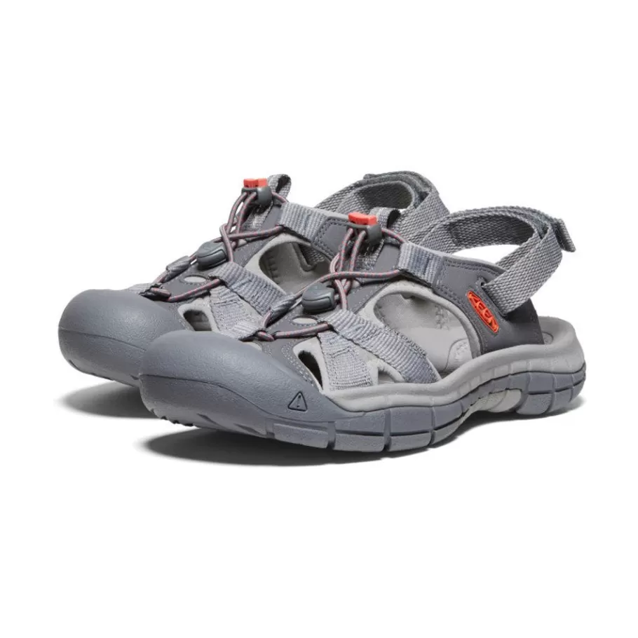Women KEEN Sandals-Women'S Ravine H2 Sandal | Steel Grey/Coral