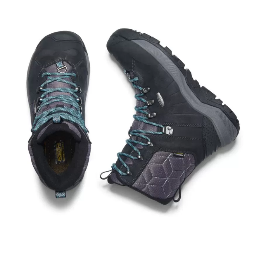 Women KEEN Boots-Women'S Revel Iv High Polar Waterproof Boot | Black/North Atlantic