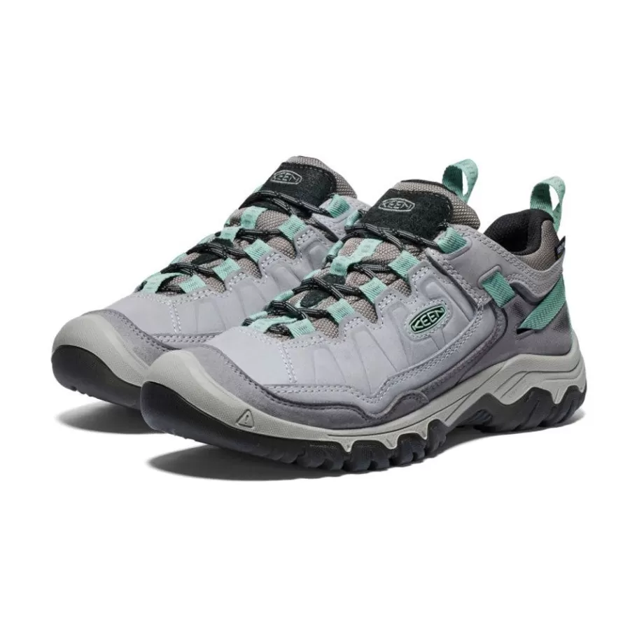 Women KEEN Shoes-Women'S Targhee Iv Waterproof Hiking Shoe | Alloy/Granite Green